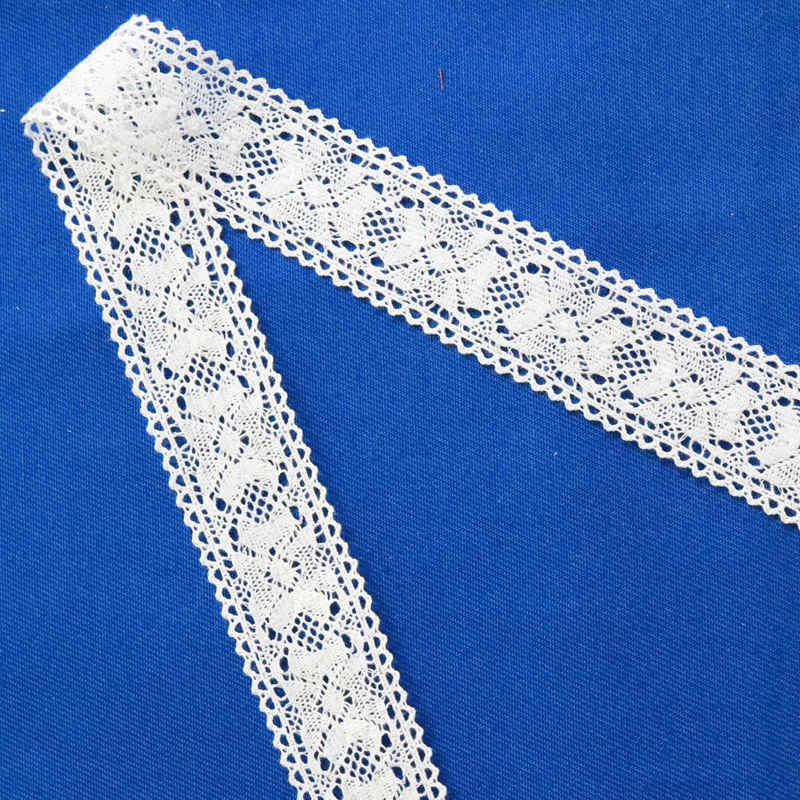 Decorative Poly-Cotton Crochet Lace Trim for Apparel Borders WB1061 - Image 3