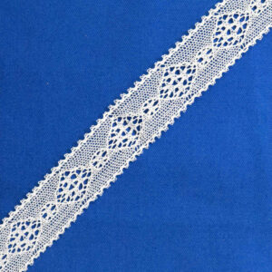 Premium Crochet Lace Trim with Cotton-Look Texture WB1063