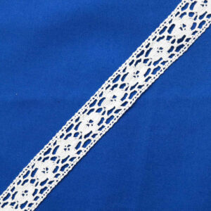 Simple Poly-Cotton Crochet Lace Trim for Garment Edging WB1065