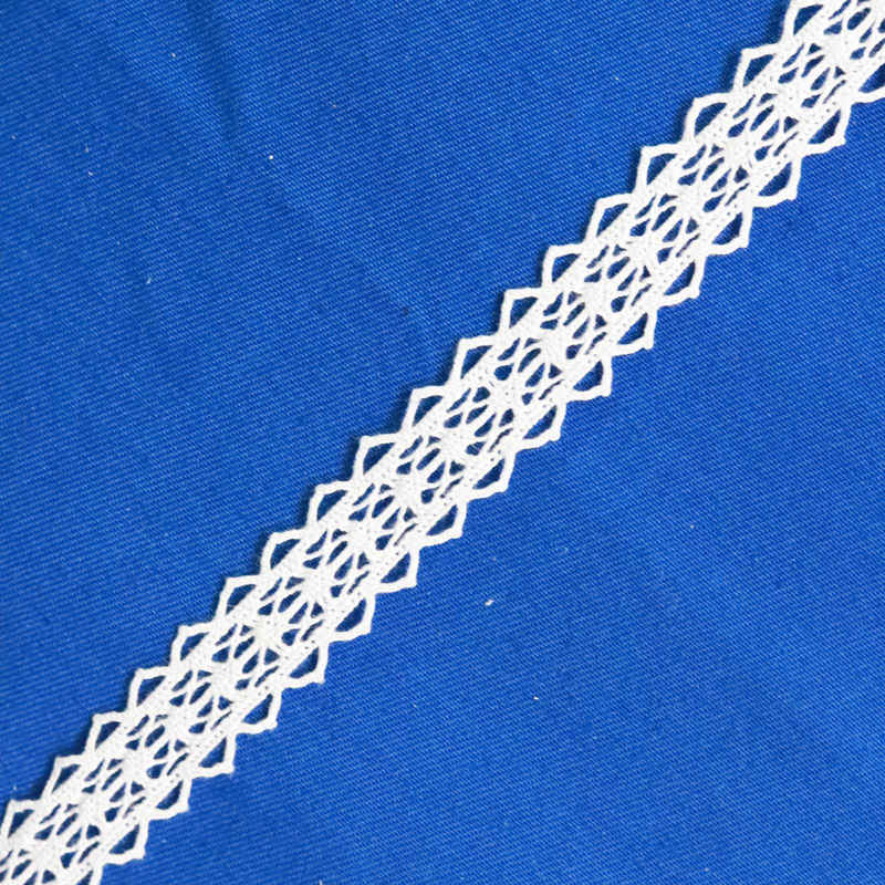 Classic Poly-Cotton Crochet Lace Trim for Apparel Edging WB1069