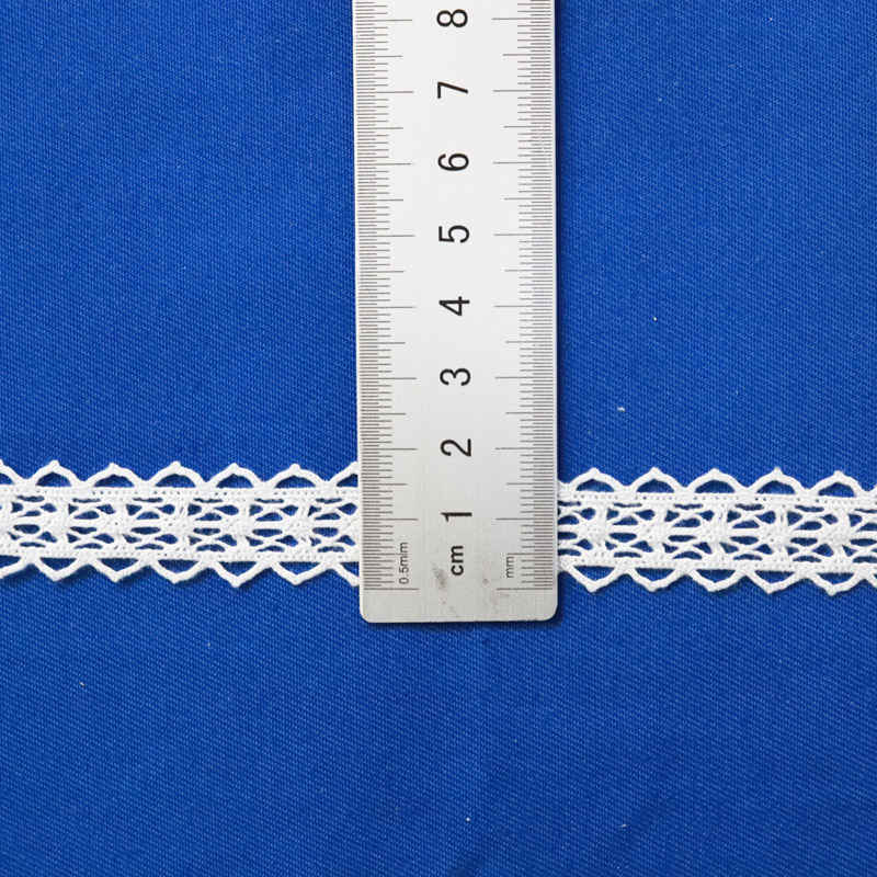 Classic Poly-Cotton Crochet Lace Trim for Apparel Edging WB1069 - Image 2