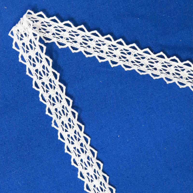 Classic Poly-Cotton Crochet Lace Trim for Apparel Edging WB1069 - Image 3