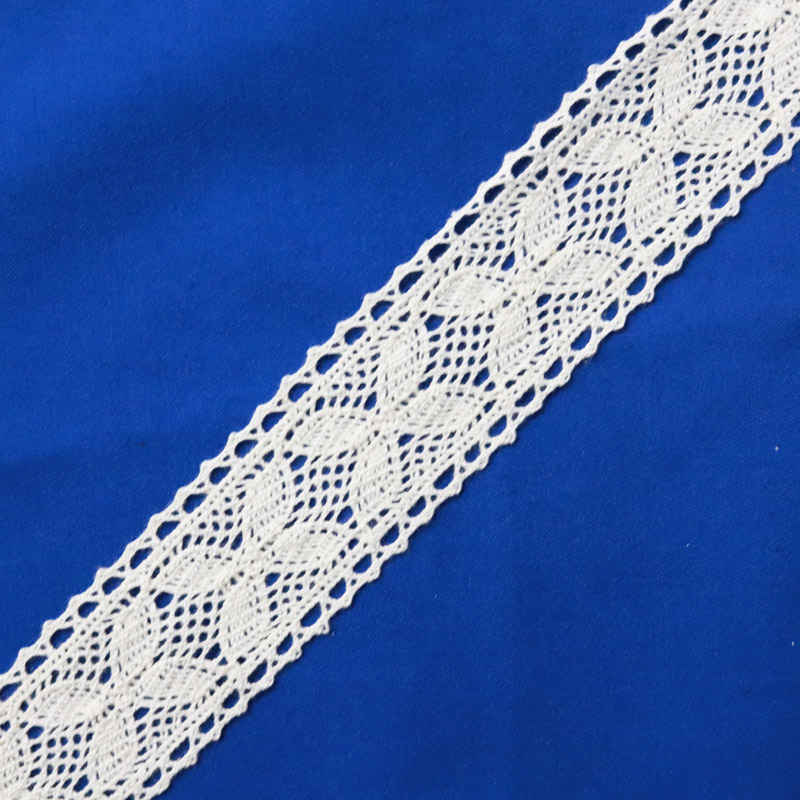 Premium Cotton Crochet Lace Trim for Refined Apparel Edging WBC1006
